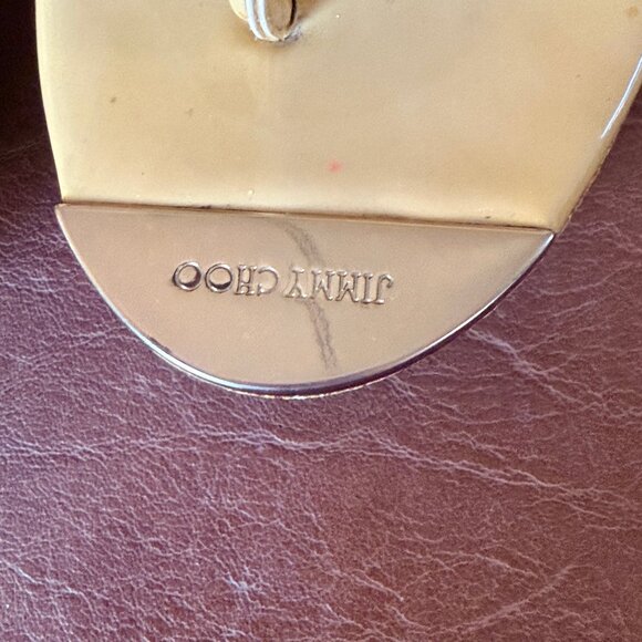 Jimmy Choo Pathos Patent Leather Wedges 36.5 - Picture 12 of 15